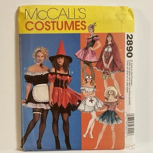 McCalls 2890 Costume Pattern, Women’s Sexy Maid Witch Nurse, XS - XL - Picture 1 of 2