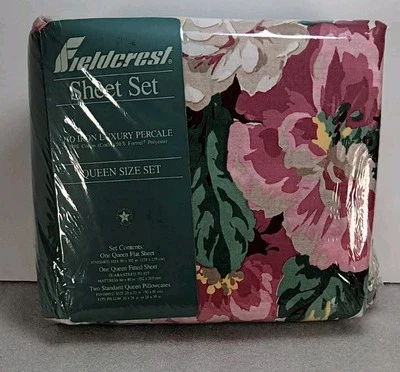 Fieldcrest Sheet Set Queen ASHEVILLE New In Original Package 1993 - Image 1 of 4