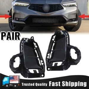 Pair For 2023-2024 Acura Integra Front Bumper Fog Light Trim Cover Right + Left - Picture 1 of 23