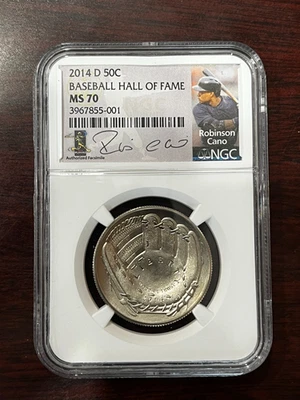 2014-D NGC MS-70 Baseball Hall of Fame Robinson Cano - Image 1 of 2