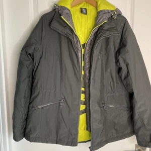 JEEP Mineram Gray Jacket-Off Reading-outdoor WRM Reversible Coat Gray L - Picture 1 of 15
