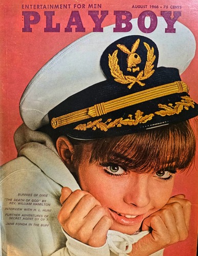 Playboy Magazine August 1966 (Jane Fonda Nude, Bunnies of Dixie) NEAR