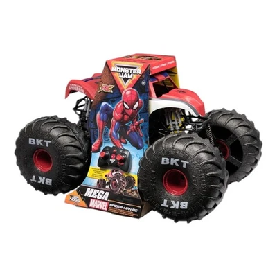 Monster Jam Marvel Spider Man Mega caminhão de controle remoto escala 1:6 todo terreno 2 pés de comprimento - Imagem 1 de 4