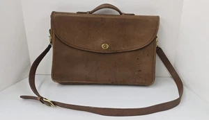 Vintage COACH Briefcase Messenger Bag Turnlock 5265 Briefcase Purse Leather K4C  - Picture 1 of 24