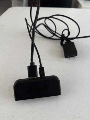D Roku Premiere 3700X Media Streamer + Adapter + HDMI Cable, No Remote - Image 1 of 4
