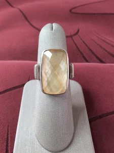 Whitney Kelly 925 Sterling Silber Vintage Doublet MOP Ring Größe 7 - Bild 1 von 9