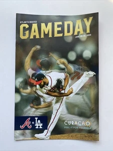 KENLEY JANSEN Atlanta Braves Baseball 2022 Gameday Program SGA vs LA Dodgers WSC - Picture 1 of 2