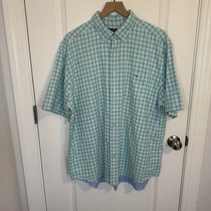 Vineyard Vines Classic Fit Tucker Button Kurzarm Hemd grün kariert Herren XXL - Bild 1 von 6