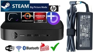 Steam BPM HP Mini PC Ryzen R1505G 3.3GHz 8GB RAM 128GB M.2 SSD Wifi/BT A/C Ad. ✅ - Picture 1 of 19