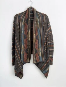 Peruvian Connection Size S • Pima Cotton Open Front Crochet Knit Cardigan - Picture 1 of 4