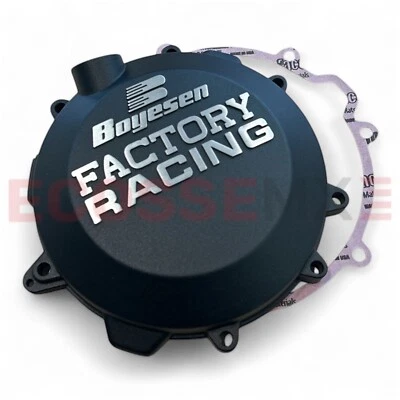 KTM EXC250 EXC300 TPi BOYESEN FACTORY RACING CLUTCH COVER BLACK 2017-2023 - Image 1 of 4
