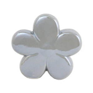 Flower Made of Porcelain Grey Shiny Frühlingsdekoration 10x2cm - Picture 1 of 1