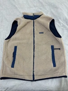 Vintage 1997 Patagonia PEF Classic Retro X Pile Fleece Vest Natural Hunter Sz XL - Picture 1 of 8
