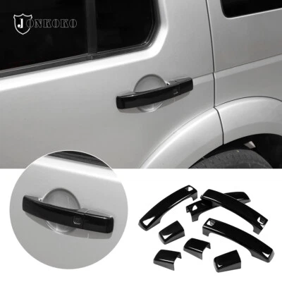Gloss Black 4-Door Grab Handle Cover Trim For Land Rover Discovery 4 LR4 2010-16 - image 1 of 4