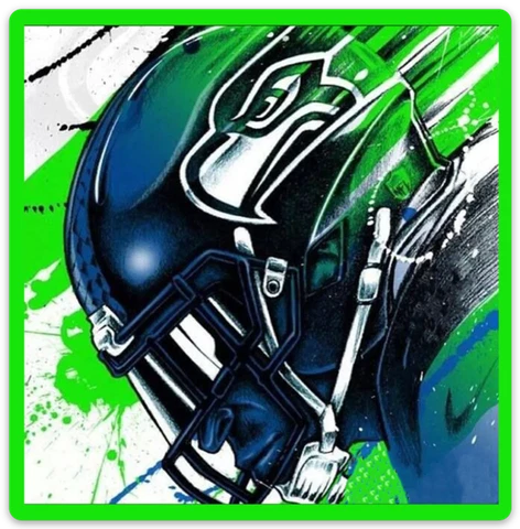 Seattle Seahawks Football Player Mural Art Design Logo Type Die-Cut MAGNET Cover