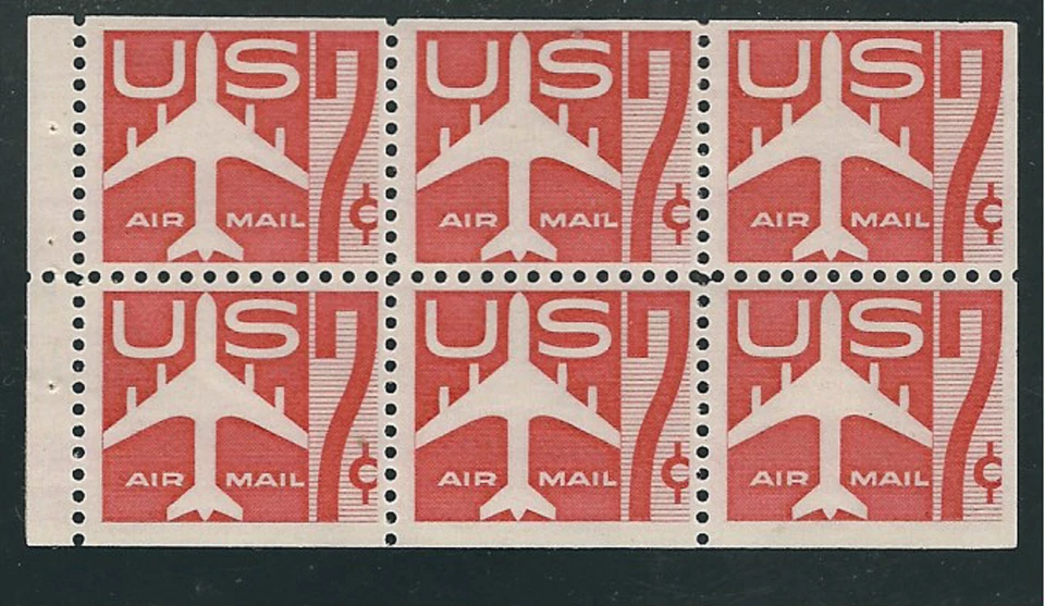 Scott # C-60...7 Cent.. Plane... Booklet Pane of 6 - Image 1 of 1