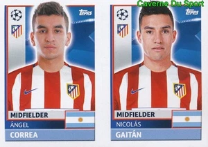 ATL14 NICOLAS GAITAN ANGEL CORREA ATLETICO STICKER CHAMPIONS LEAGUE 2017 TOPPS - Picture 1 of 1