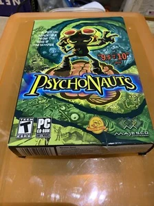 Psychonauts 1st Print Big Box (PC 2005) FACTORY SEALED! - RARE! sealed Free Ship - Picture 1 of 6