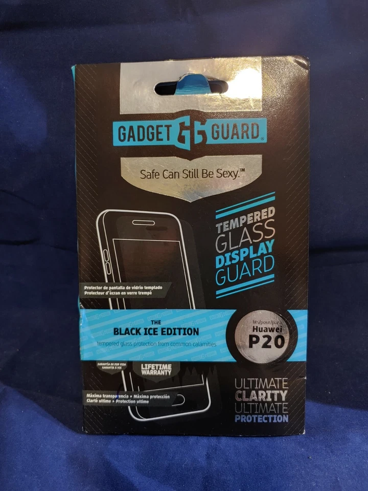 Protector Gadget Pantalla Cristal Templado Negro Hielo Para Huawei P20 (5667) Foto 1 de 2
