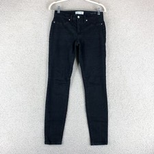 Henry & Belle Super Skinny Ankle Jeans Women's 27 Black Low Rise Charcoal Wash