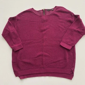 Maglione Jeanne Pierre donna maglia aperta zip posteriore manica lunga tg 2X fucsia scuro - Foto 1 di 8