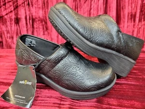 New Safe T Step Slip Resistant Shoe Women's size 5 black gretchen clog #140235 - Picture 1 of 12