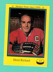 (1) HENRI RICHARD 1992 SPORT FLASH  # 13 CANADIENS LIMITED CARD (H4967)