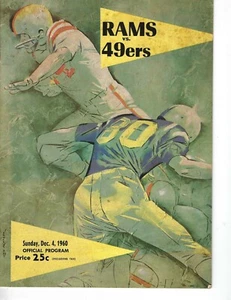 1960 12/4 Football program Los Angeles Rams San Francisco 49ers GOOD - Picture 1 of 1
