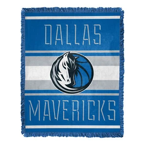 Northwest NBA Dallas Mavericks Nose Tackle Woven Jacquard Throw Blanket - Picture 1 of 1