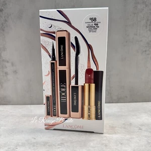 Lancome 3pcs Full Size Set - Idole Mascara , Waterproof Eyeliner , Lipstick 387 - Picture 1 of 2