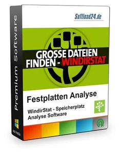 Festplatten Speicherplatz Auslesen/ USB/ SSD/ HDD/ Analyse Software/ WindirStat - Bild 1 von 6