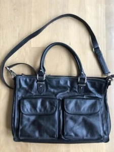 Klassische PICARD Umhängetasche Tasche Bag Hochwertig Original Leder Schwarz - Bild 1 von 13