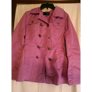 Hurley Fuchsia Double-Breasted Hooded Jacket Casual Outerwear XS - Picture 1 of 3