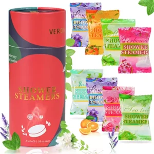 8 Piezas Bombas de Baño Vapor Ducha, Regalo Aceite Esencial Remojo Baño Sal Bola, Mano - Imagen 1 de 6