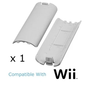 x 1 SINGLE Nintendo Wii Remote Cover Controller Battery Cover Replacement WHITE - Picture 1 of 1