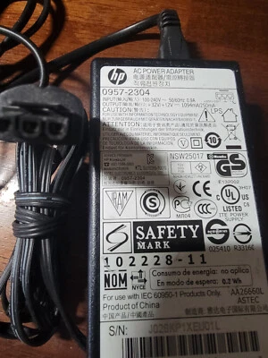 Genuine HP AC Power Adapter Cord 0957-2304 Officejet 6600 Printer & Others - Image 1 of 2