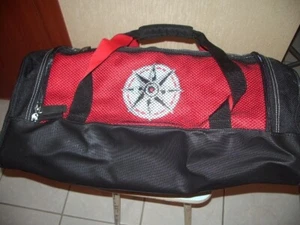 VTG NEW*Rare Large 1997 Marlboro Unlimited Gear 26" Compass Black Red Duffle Bag - Picture 1 of 6