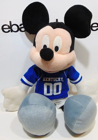 Kentucky  Wildcats UK Plush Mickey Mouse Vintage 00 Jersey 16" Collectible RARE Cover