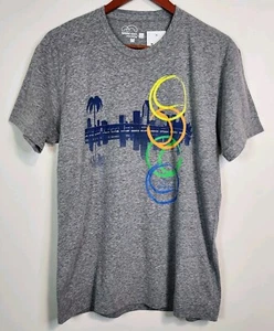 Miami Open Merch Shirt Tennis Plaza Miami Gray Men's Size Medium 19"×28" NWT - Picture 1 of 10
