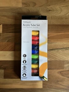 WHSmith 10ml Acrylic Paint Set (Pack of 12 Tubes) - Picture 1 of 3