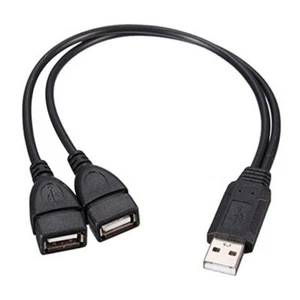 Adaptateur répartiteur en Y USB 2.0 A mâle vers 2 prises femelles double=`~ H0X5 - Picture 1 of 10