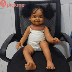 28" Reborn Unfinished Doll Kit Reborn Baby Doll Toddler Smile Girl Soft Vinyl - Picture 1 of 3