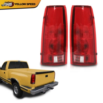 Juego de 2 luces traseras aptas para 88-98 Chevy K1500 Silverado diestro y derecho con bombilla Foto 1 de 4