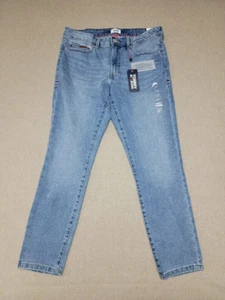 NWT~TOMMY HILFIGER Women's 8/29 Skinny Mid Rise Ankle Super Stretch Blue Jeans - Picture 1 of 14