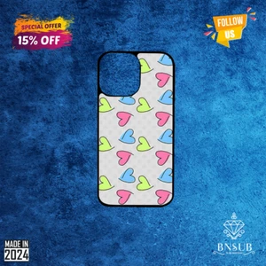 Color Hearts iPhone Case #2024 #Art #iPhone 15 - Bild 1 von 2