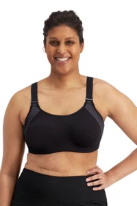 3 x Berlei Bra Womens Proelite Non-Contour Crop Black - Picture 1 of 12