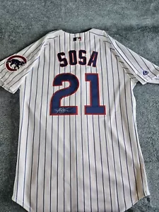 Sammy Sosa Autographed Authentic Chicago Cubs Jersey - Picture 1 of 9
