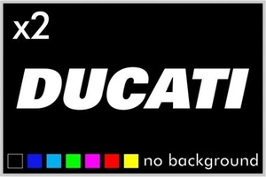 (2) Ducati Sticker Decal Motorcycle Helmet Tank Window 998 1098 996 999 748 749 - Picture 1 of 15