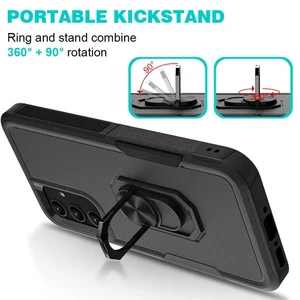 For Moto G Stylus/G Power/G Play/G Pure Case Shockproof Rugged Cover Ring holder - Picture 1 of 38