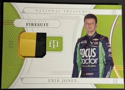 2022 Panini National Treasures Race Worn Firesuit 7/7 Erik Jones #RUF-EJ 🔥 - Image 1 of 3